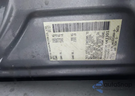 2017 Nissan Maxima 3.5 Sv from USA, damaged, VIN 1N4AA6AP2HC443301